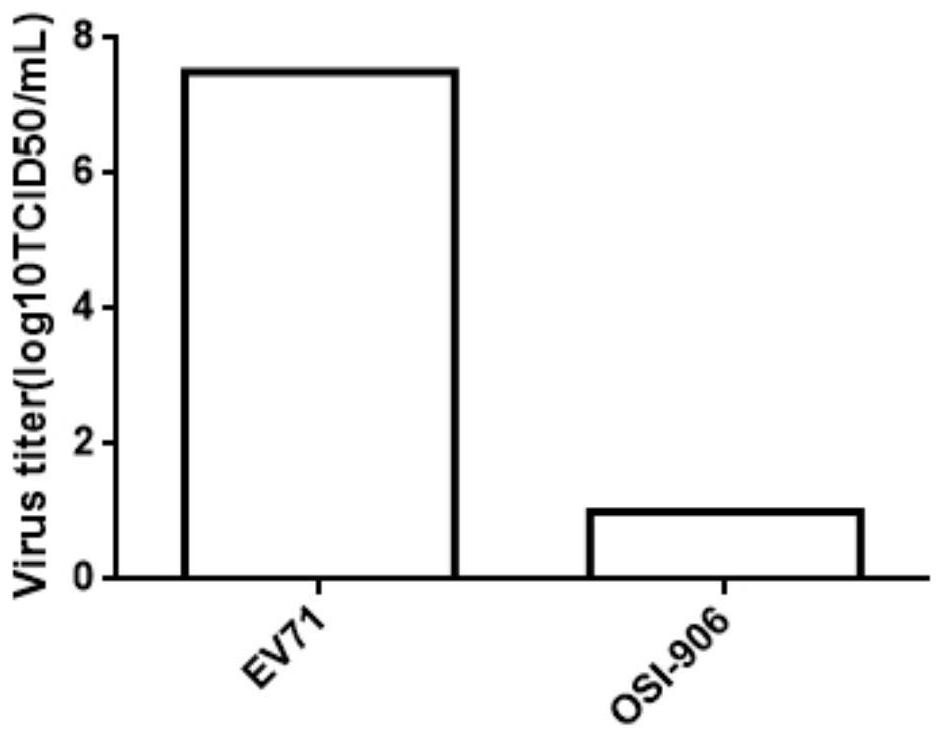 Application of linsitinib compound in preparation of anti-ev71 virus medicine