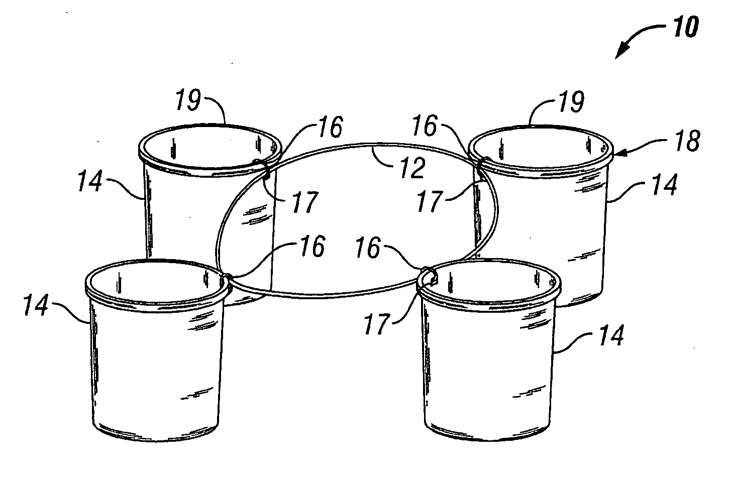 Nursery pot stabilization system