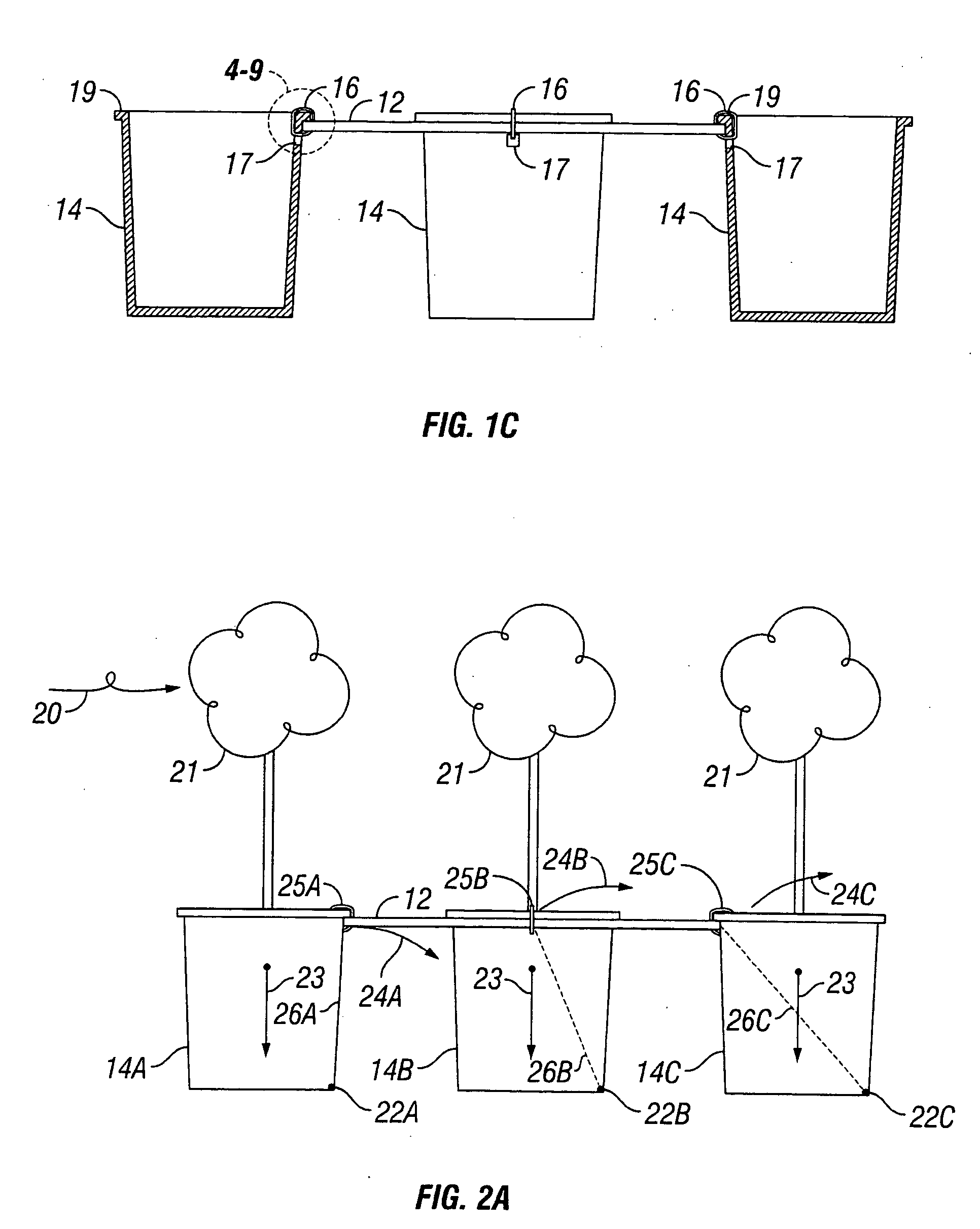 Nursery pot stabilization system