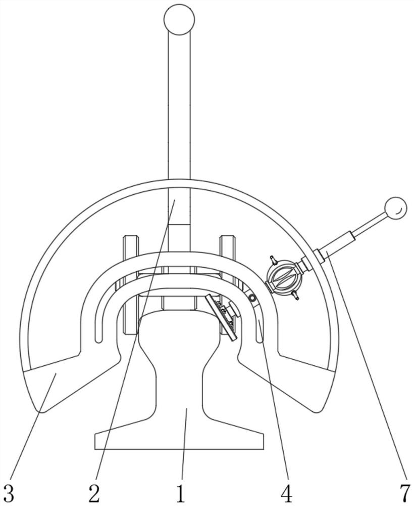 Grinding mechanism for track welding spots