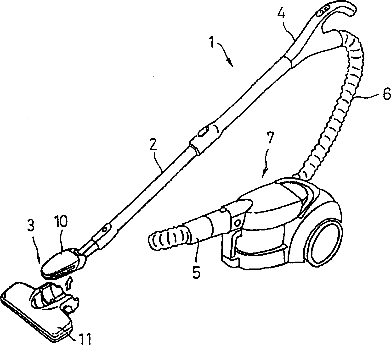 Suction unit for use in an electric vacuum cleaner and electric vacuum cleaner employing same