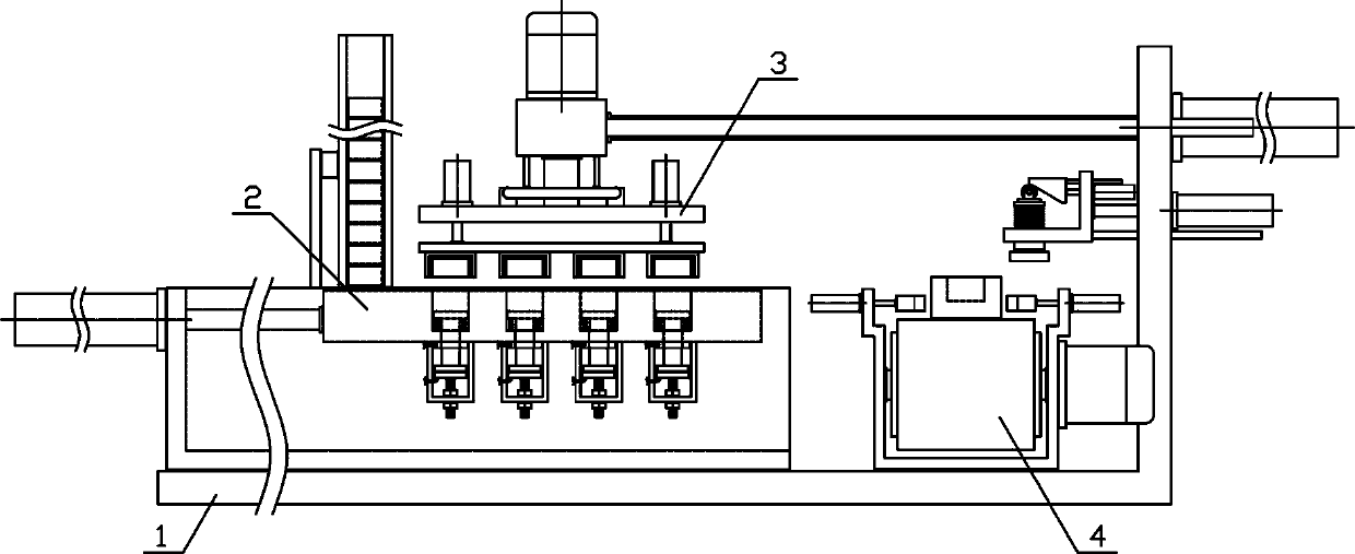 Sleeve column feeding and pressing mechanism