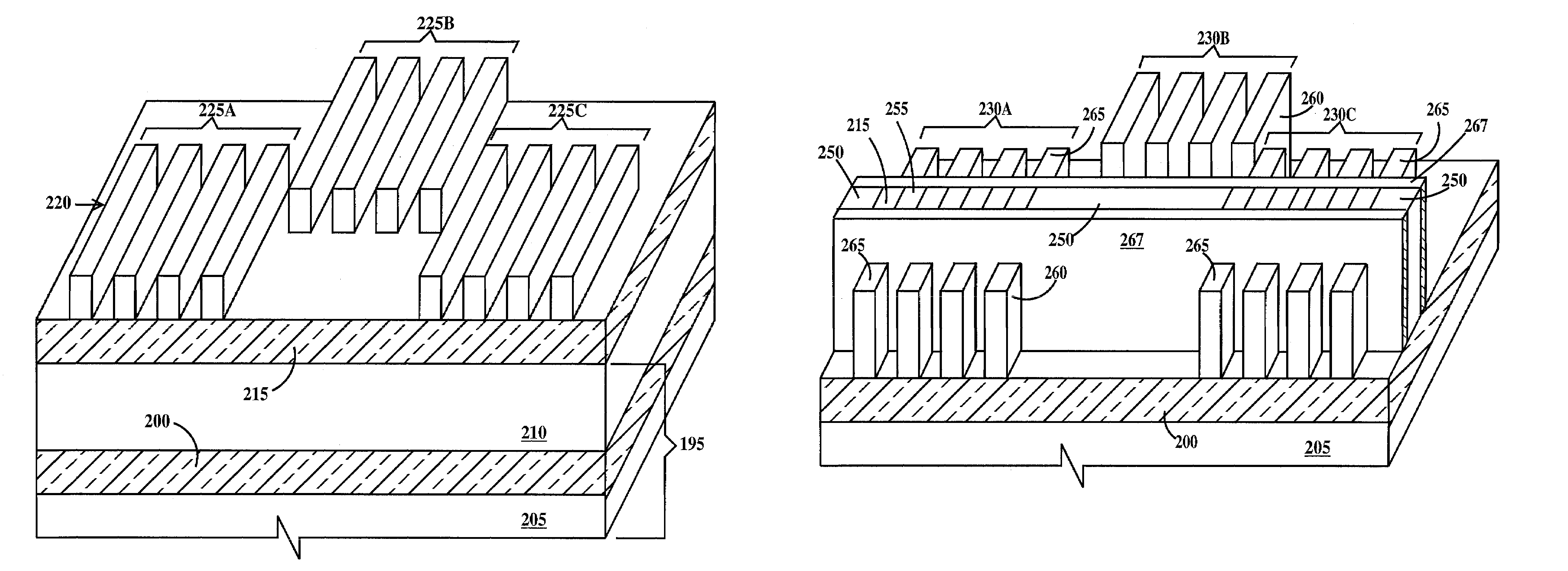 Multi-bit high-density memory device and architecture and method of fabricating multi-bit high-density memory devices