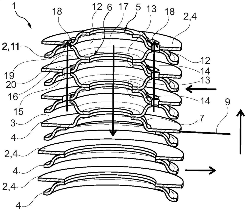 Stacked plate heat exchanger