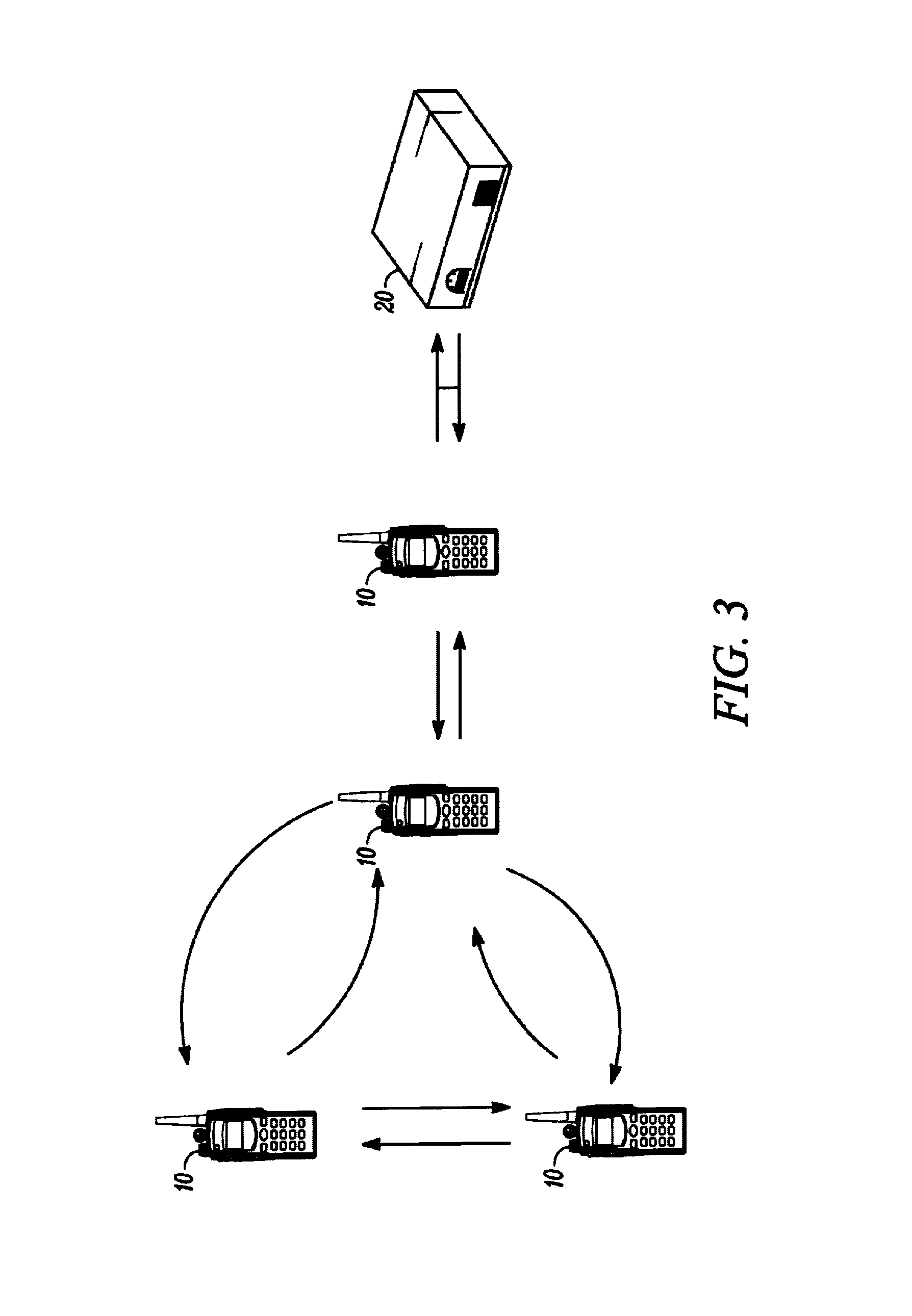 Prioritized-routing for an ad-hoc, peer-to-peer, mobile radio access system based on battery-power levels and type of service