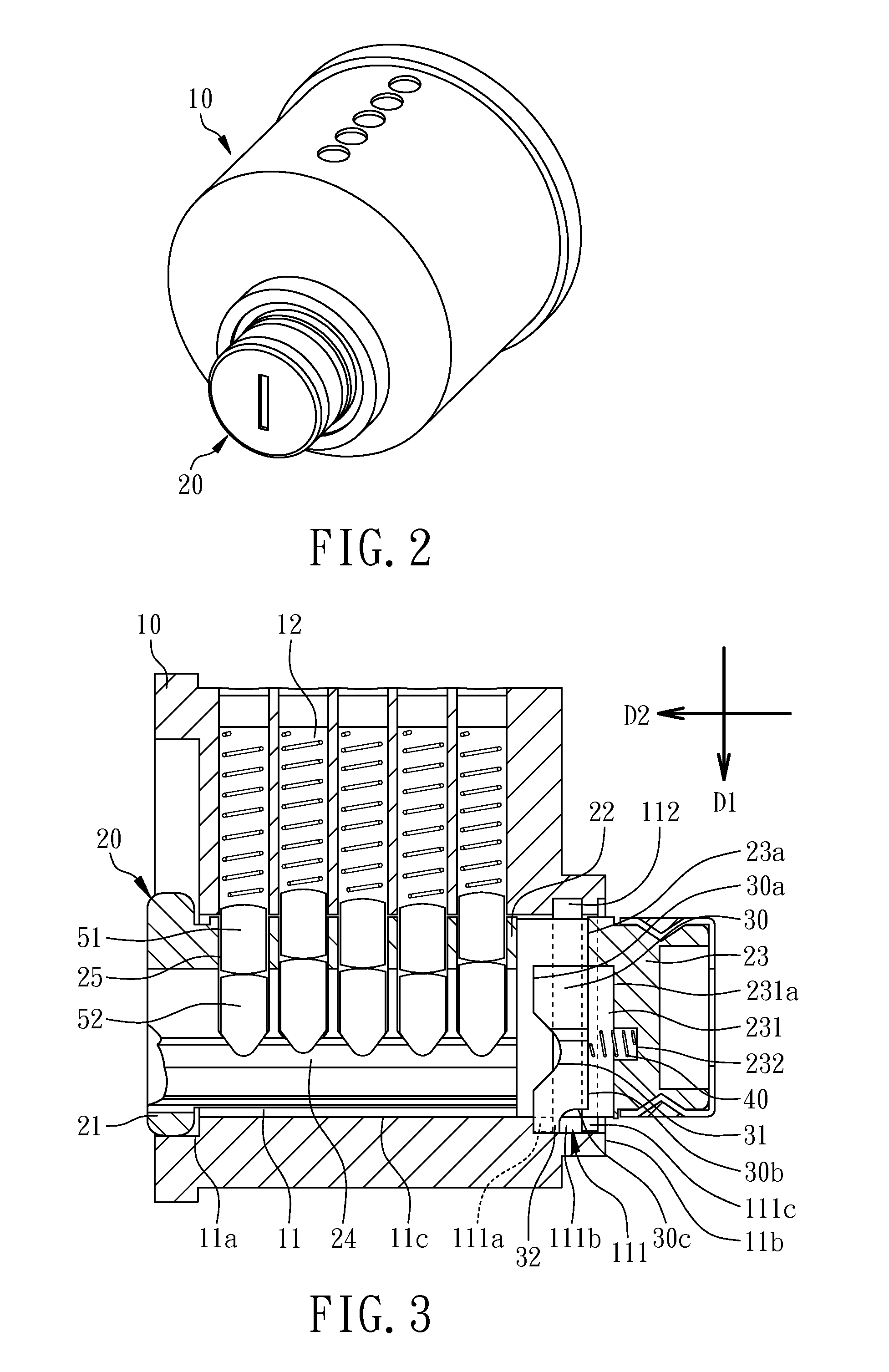 Lock cylinder assembly