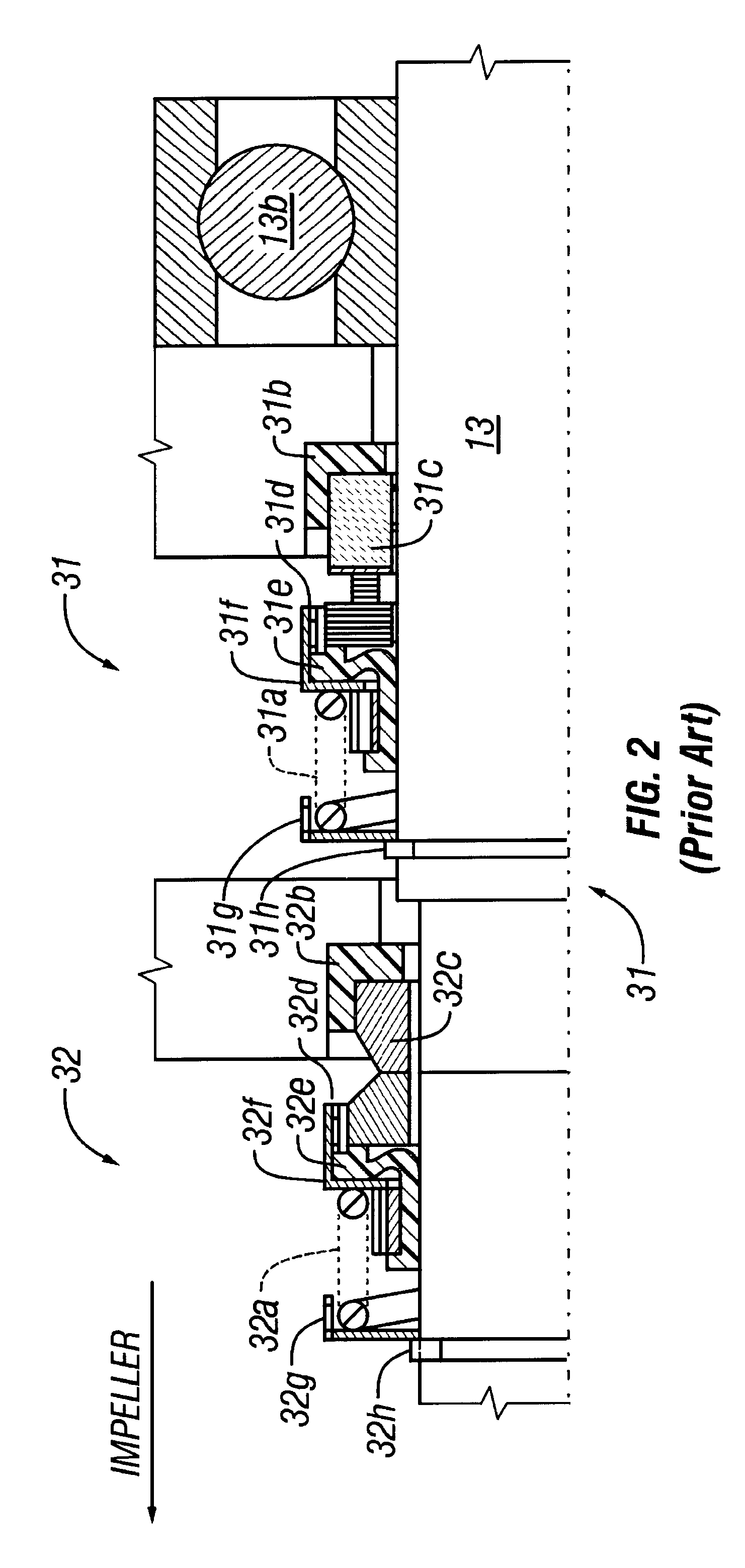 Pressurized seal for submersible pumps