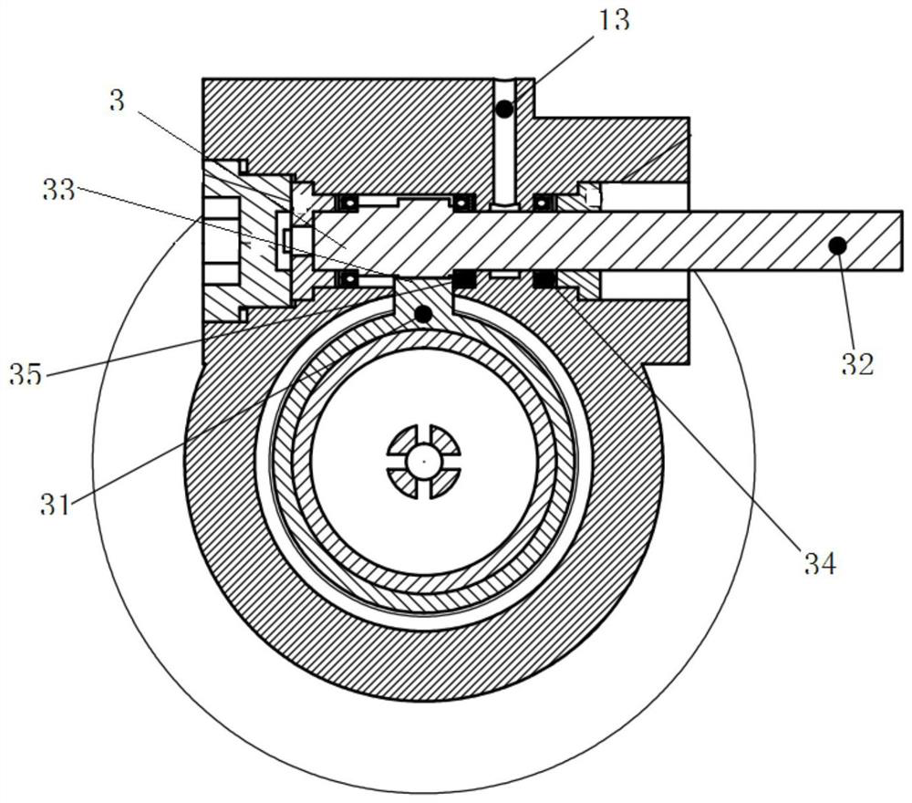 Flow valve, liquid rocket fuel supply system and liquid rocket