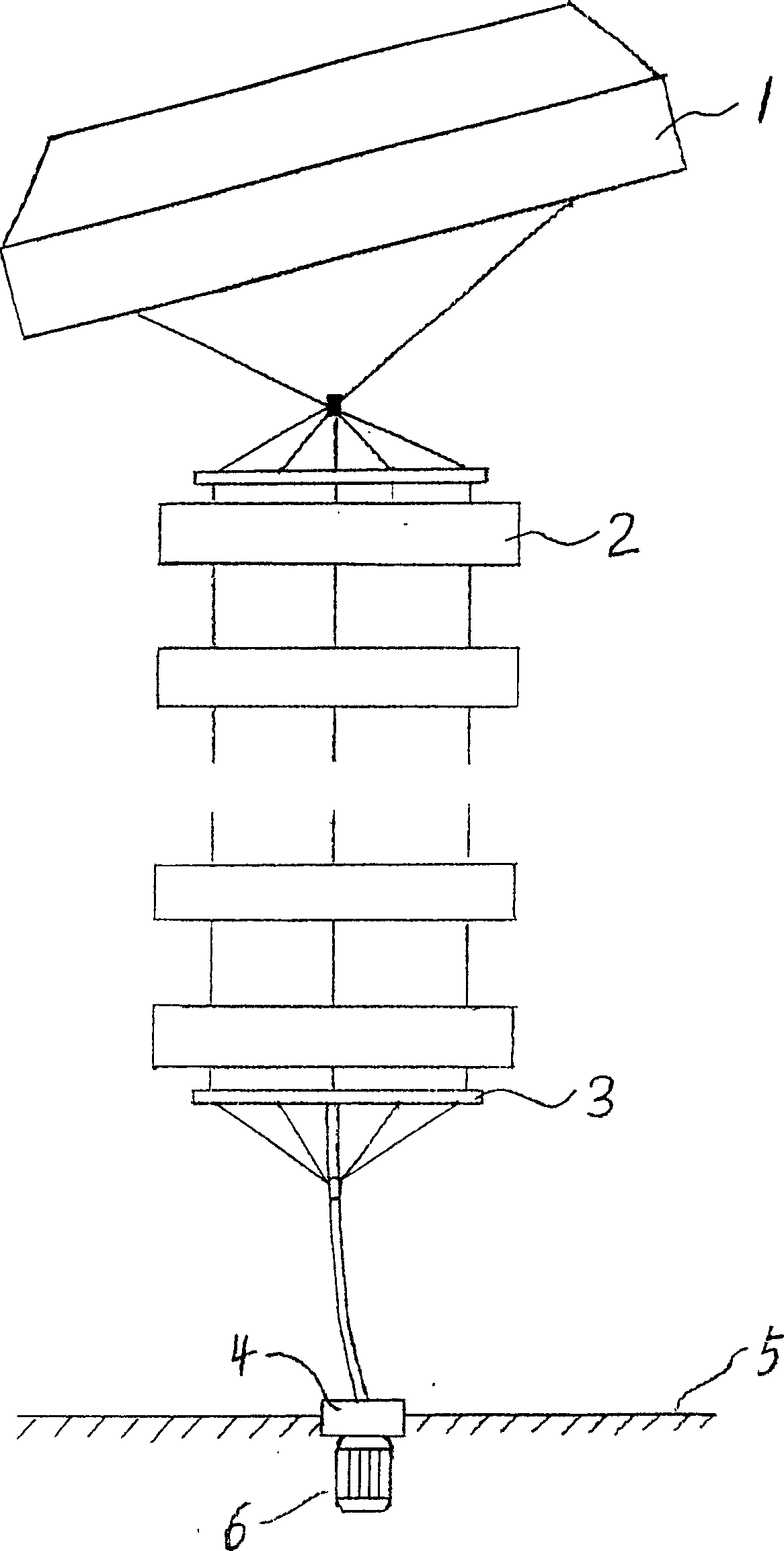 High altitude wind power generating system