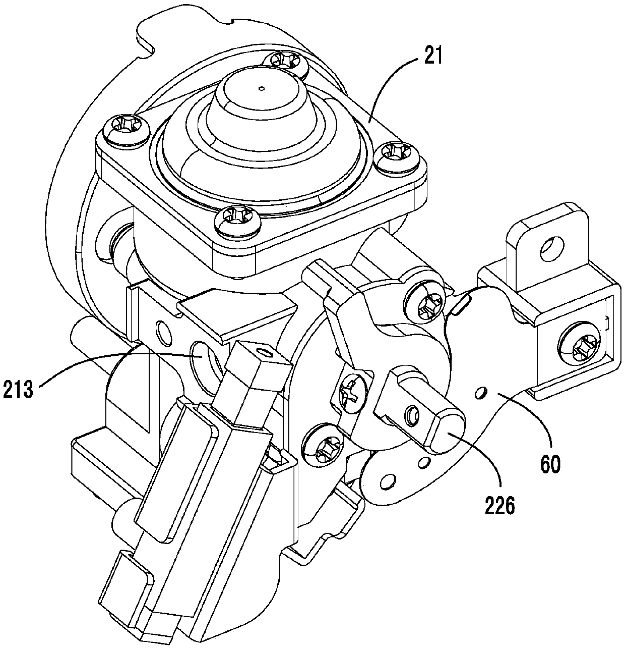 Portable gas furnace and valve thereof