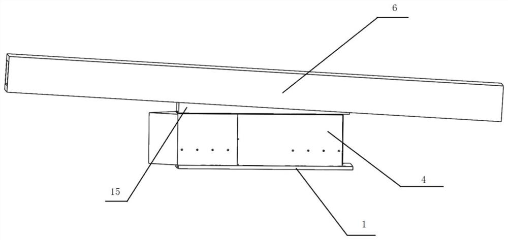 Test device for measuring thrust of shock tunnel