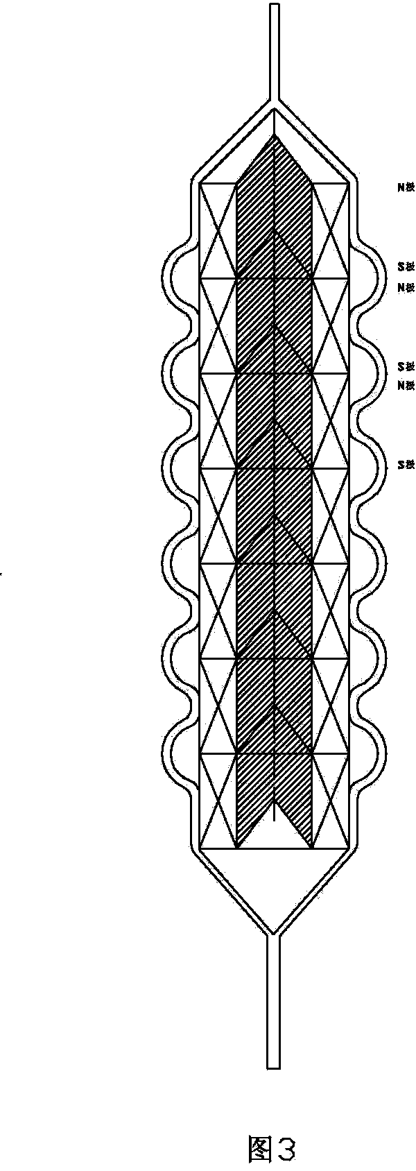 Bionic stretching structured chain