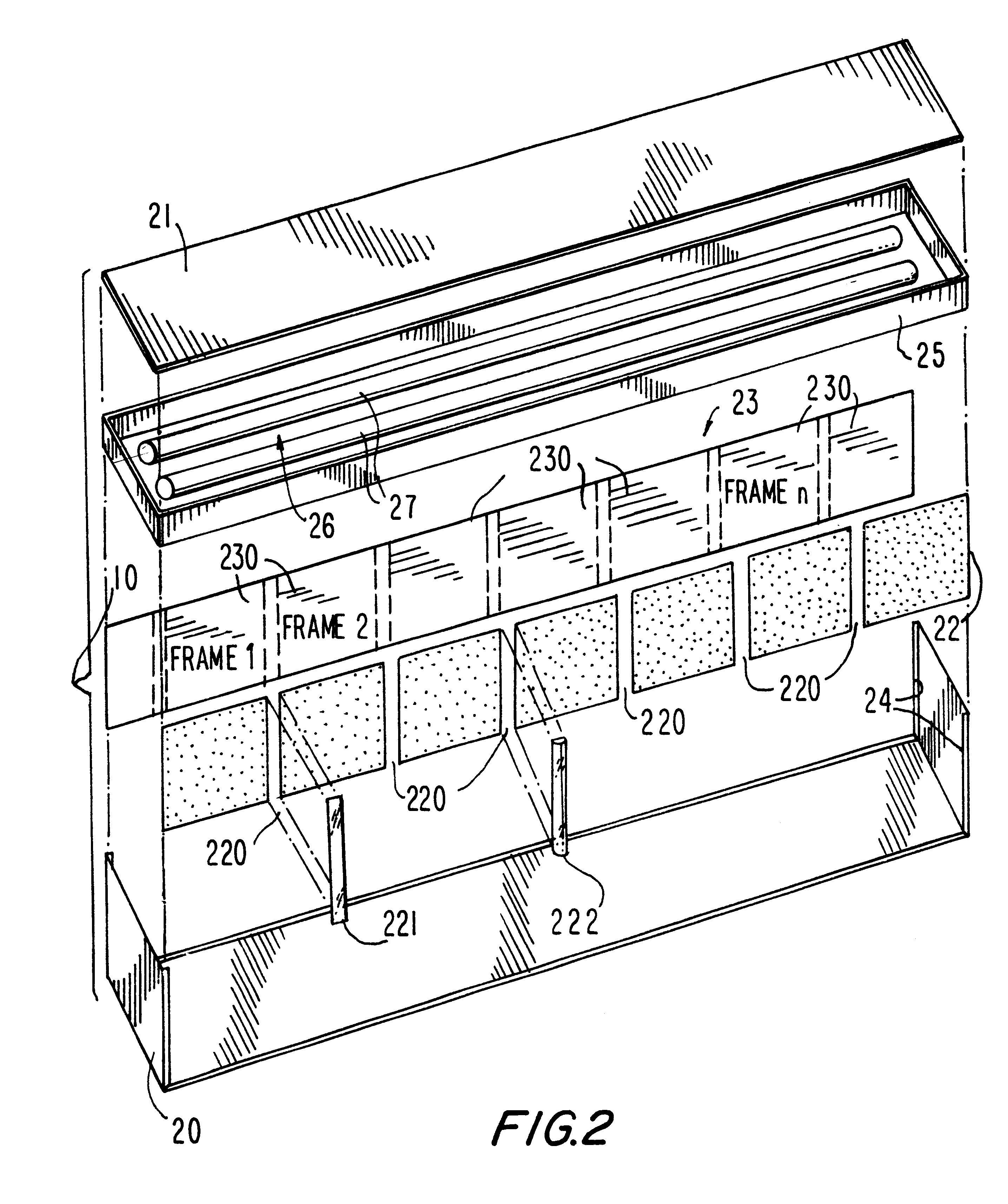 Apparatus for displaying images to viewers in motion