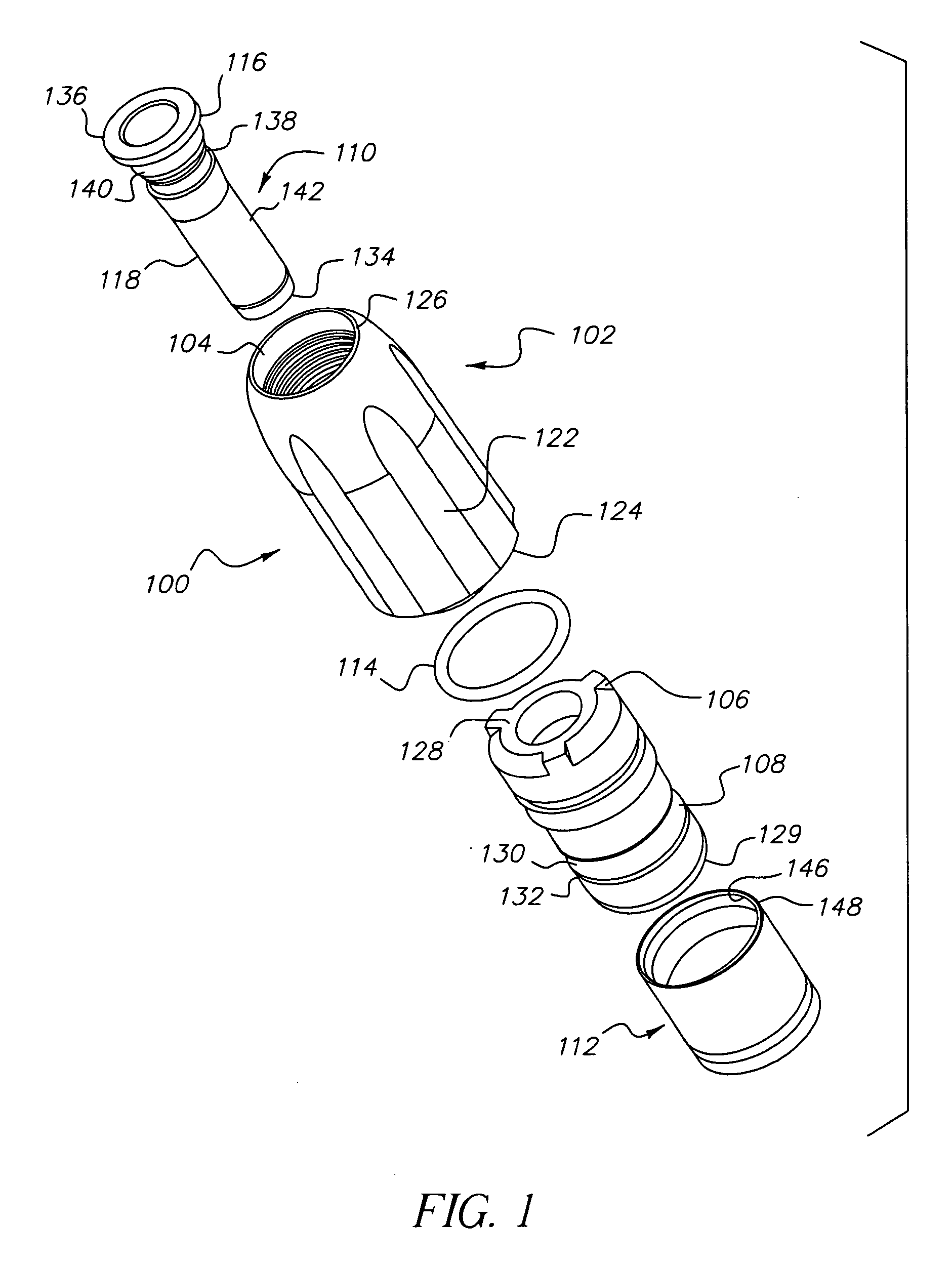 Coax connector having clutching mechanism