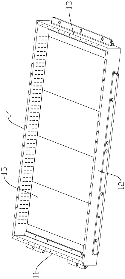 Integrated battery box body capable of uniformly cooling battery cells