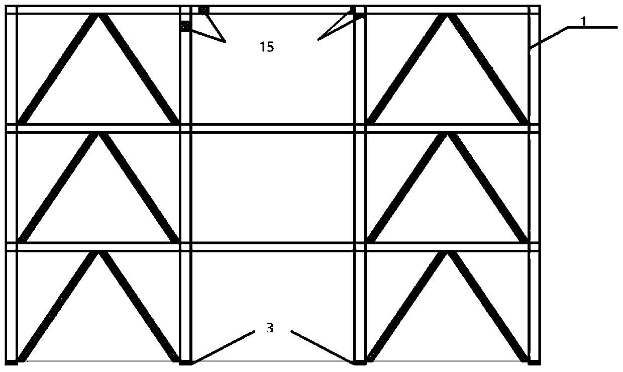 Fabricated RC frame structure for arranging buckling-restrained braces (BRB) based on interlayer stiffness demands