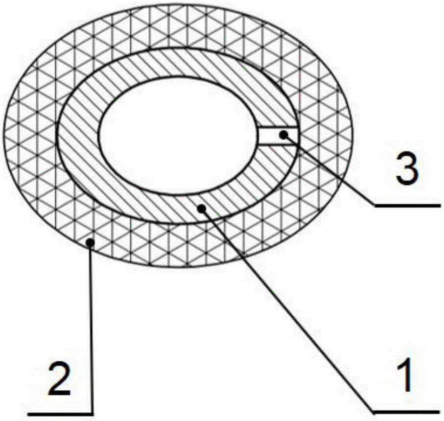 Hollow buffer structure for artificial prosthesis