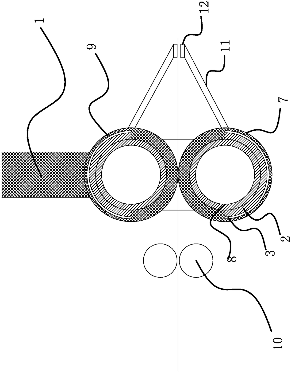 Die head of coating machine