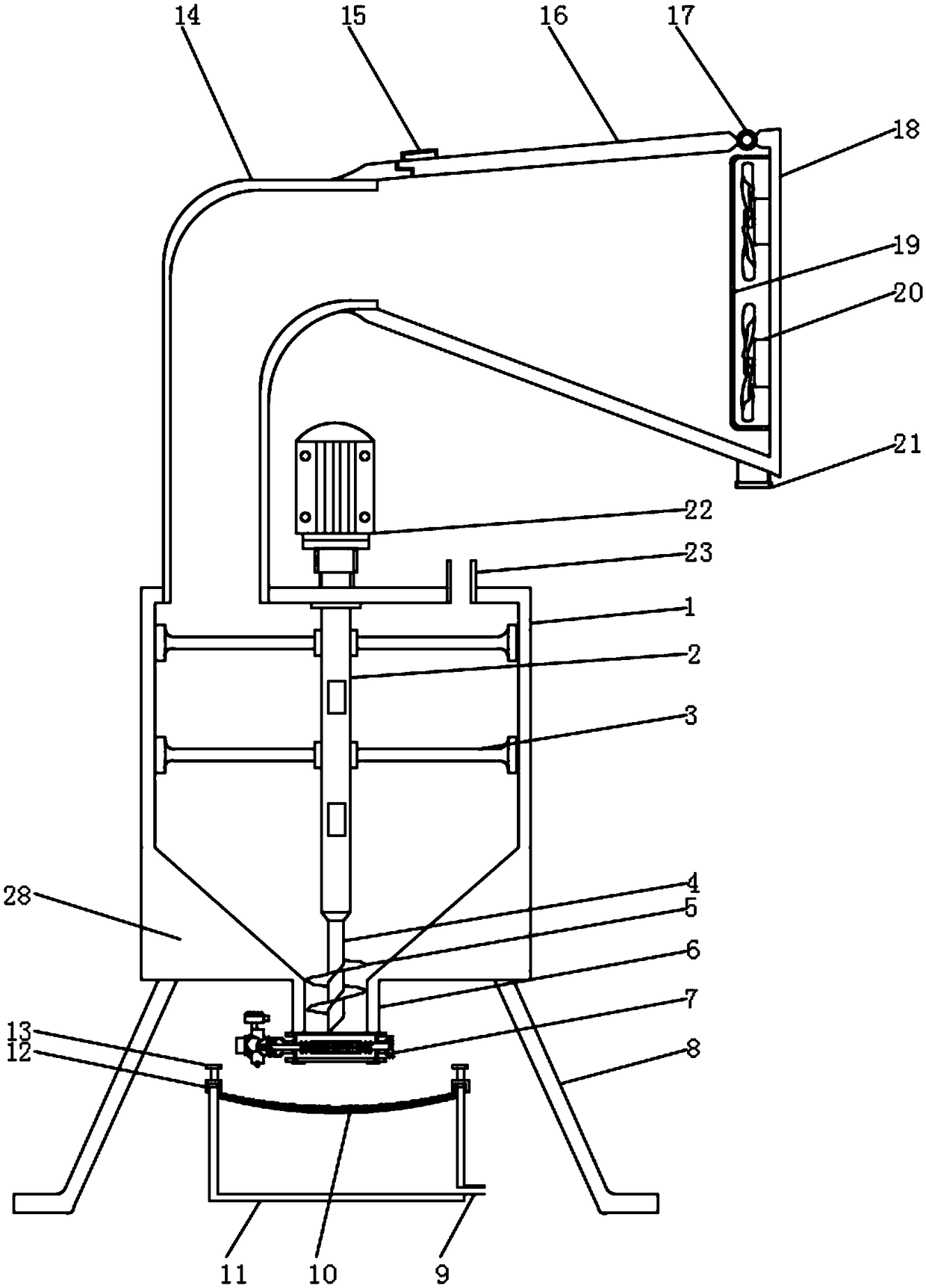 Down-cleaning device