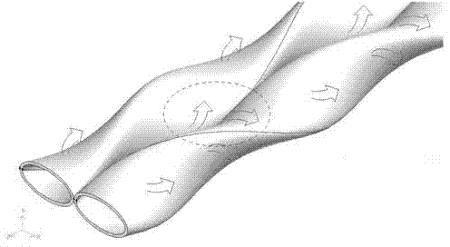 Regular-triangular-arrayed vortex array heat-transfer device