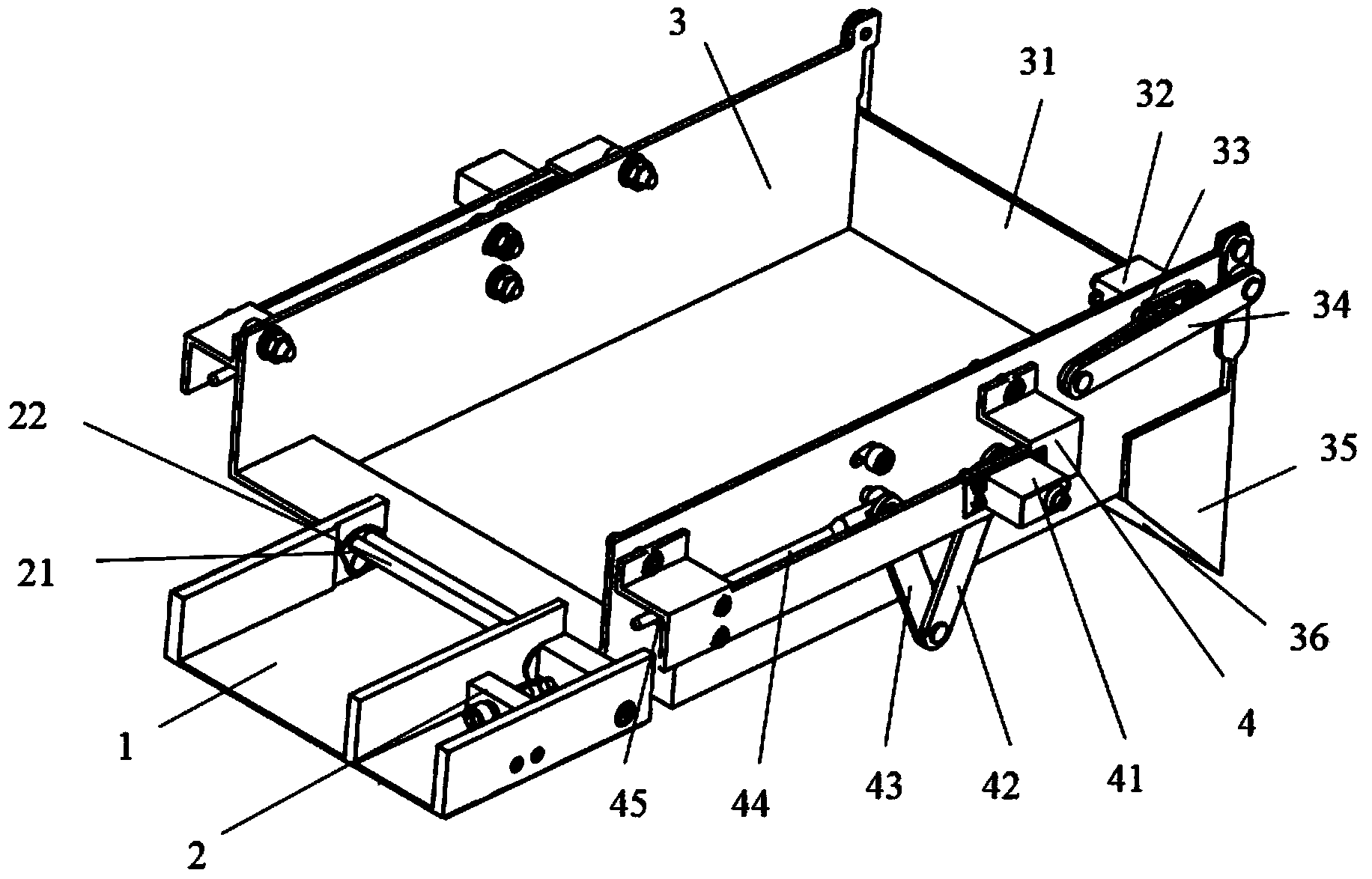 Automatic injection taking mechanism of intelligent medicine cabinet