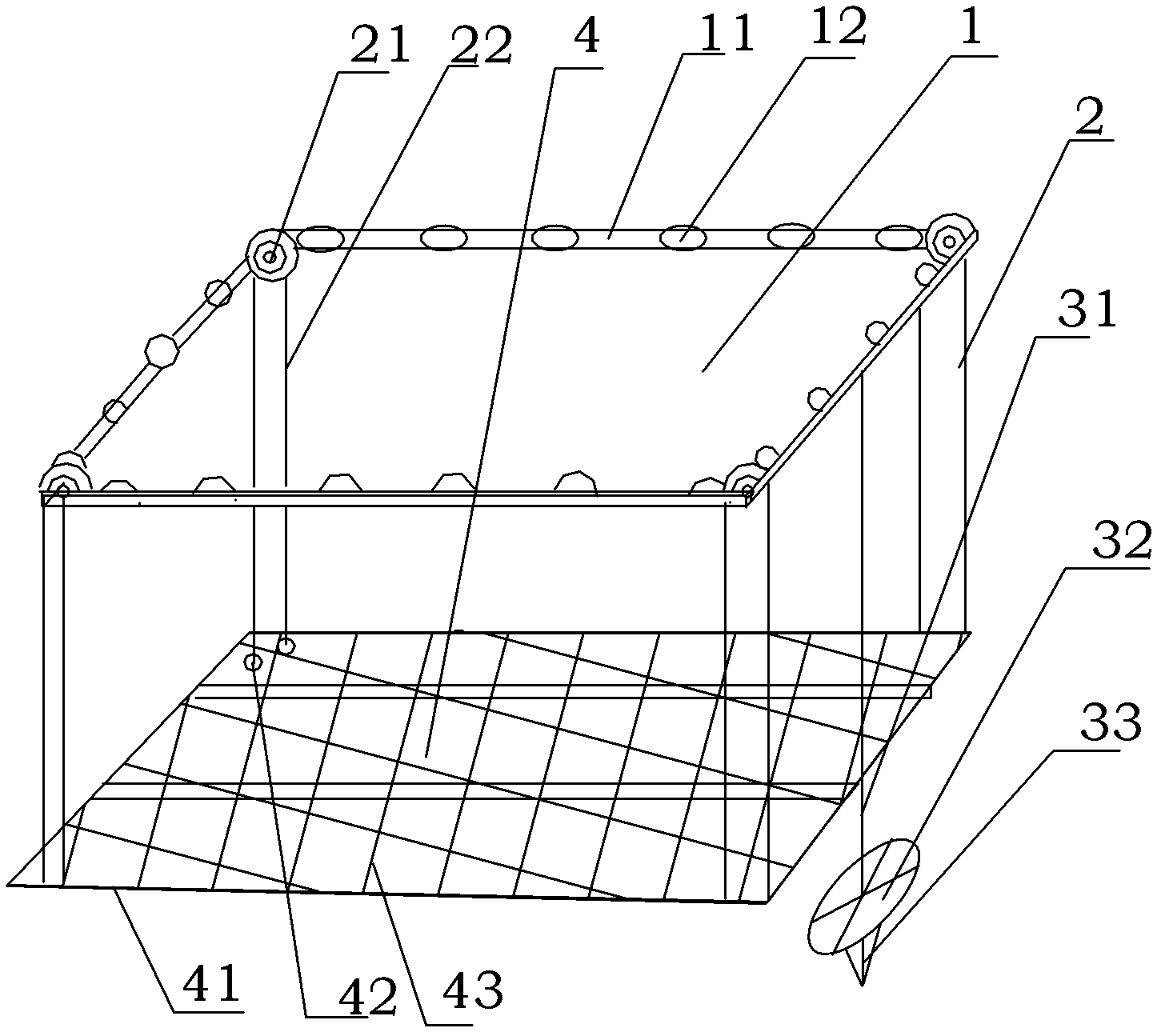Gradually submerged type planting device for submerged plants