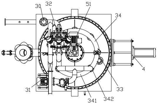 Foaming device achieving porous air intake and exhaust and foaming method of foaming device