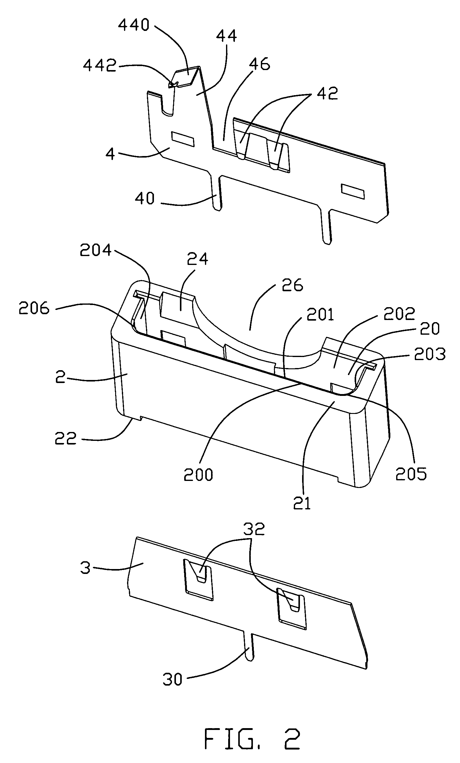 Battery connector having polarized arrangement