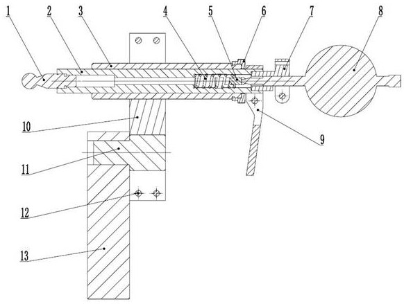 Pull rod type tooth jump inspection tool