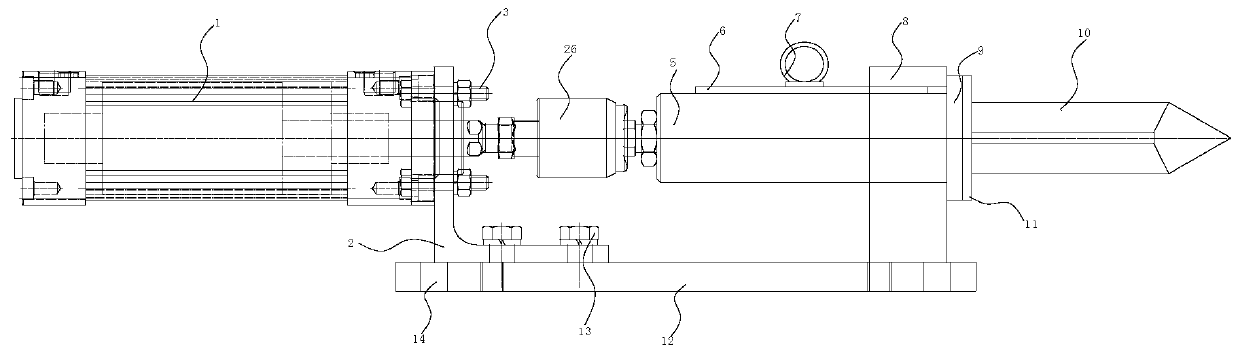 Positioning and locking mechanism for small-caliber steel pipe rotating hanger