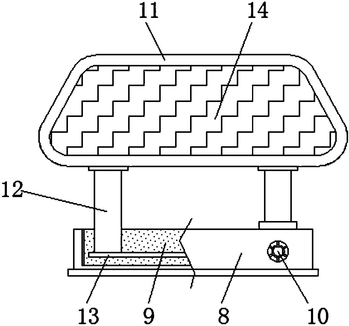 Passenger car chair with storage function