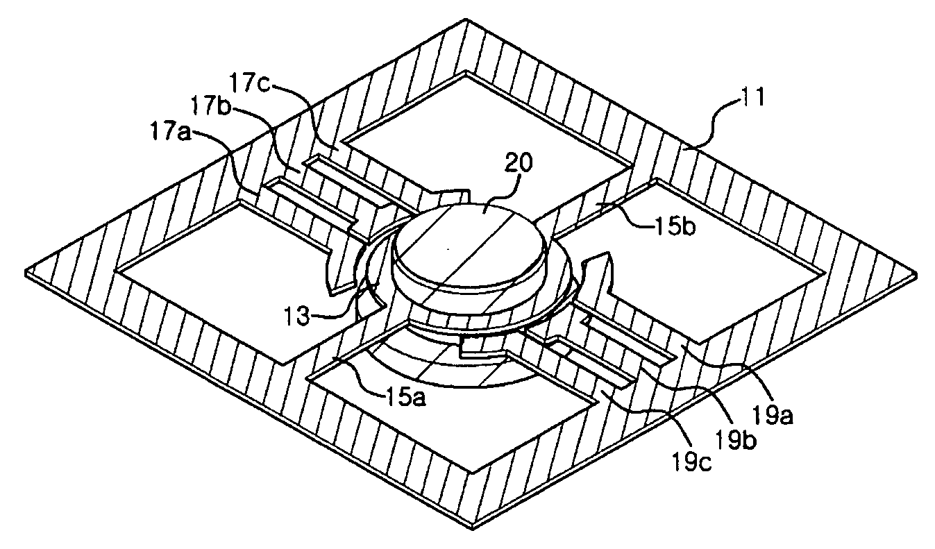 Leadframe and packaged light emitting diode