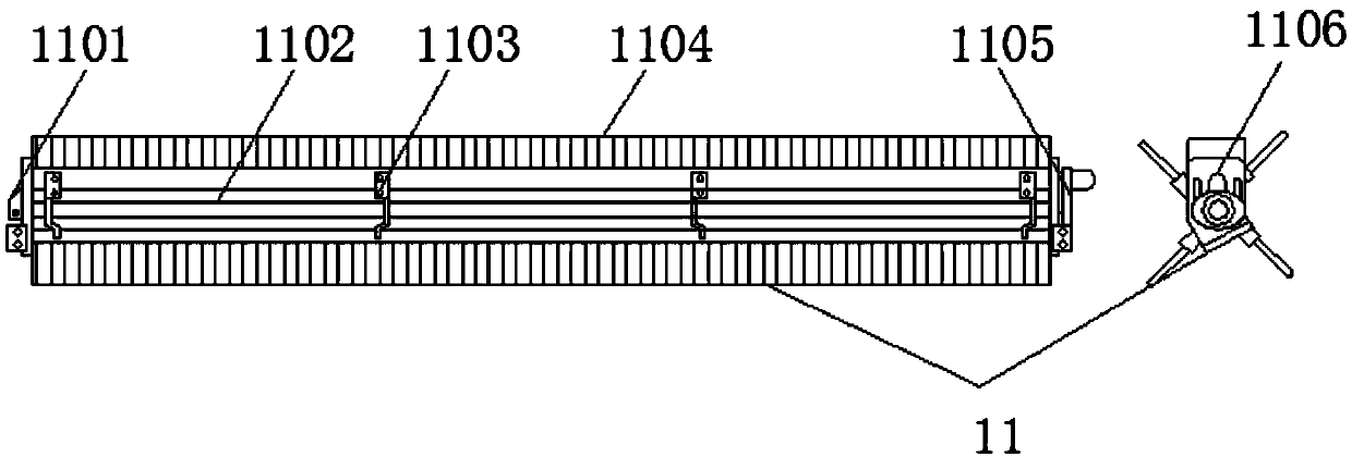 No-row Flower Chinese cabbage ordered harvester