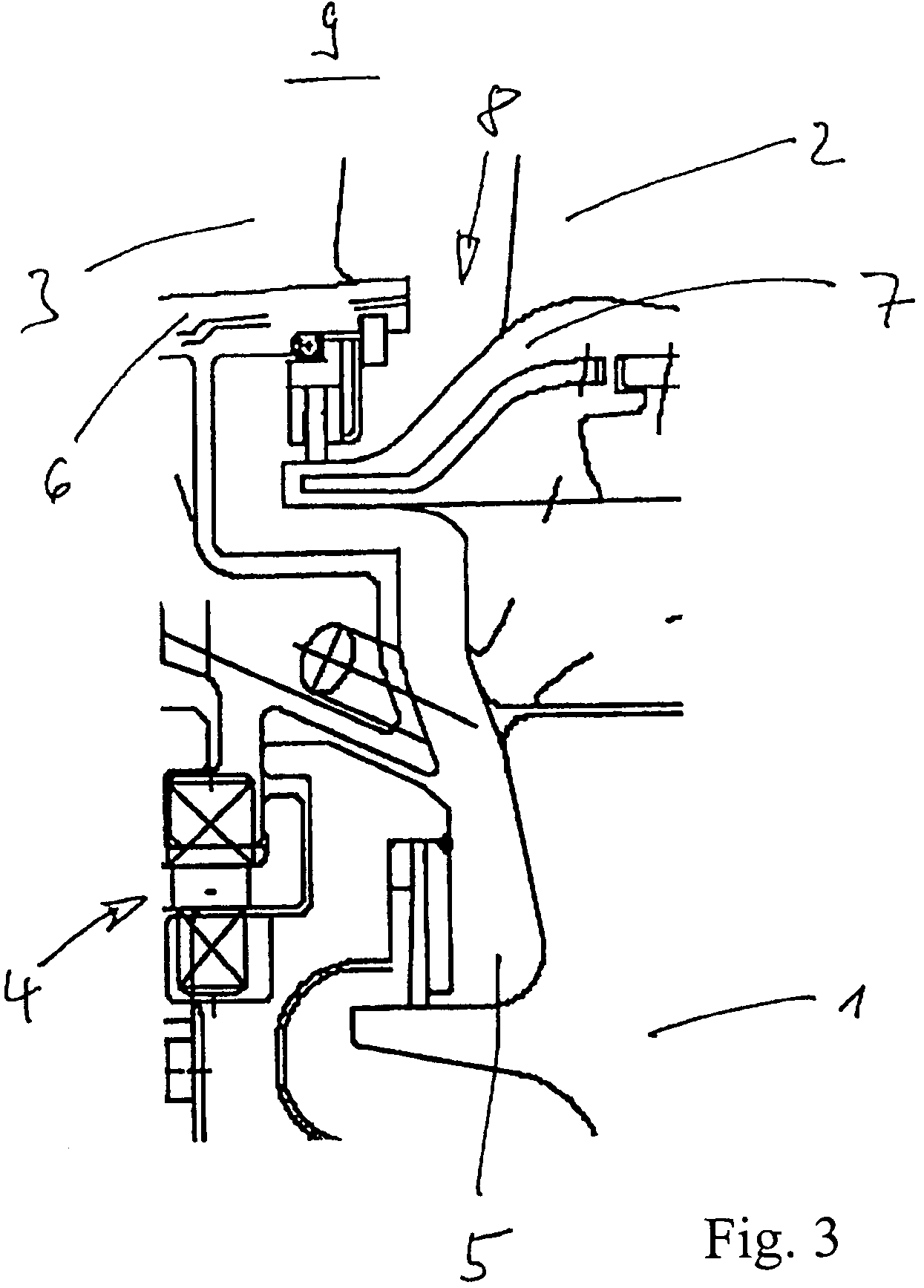 Main gas duct internal seal of a high-pressure turbine