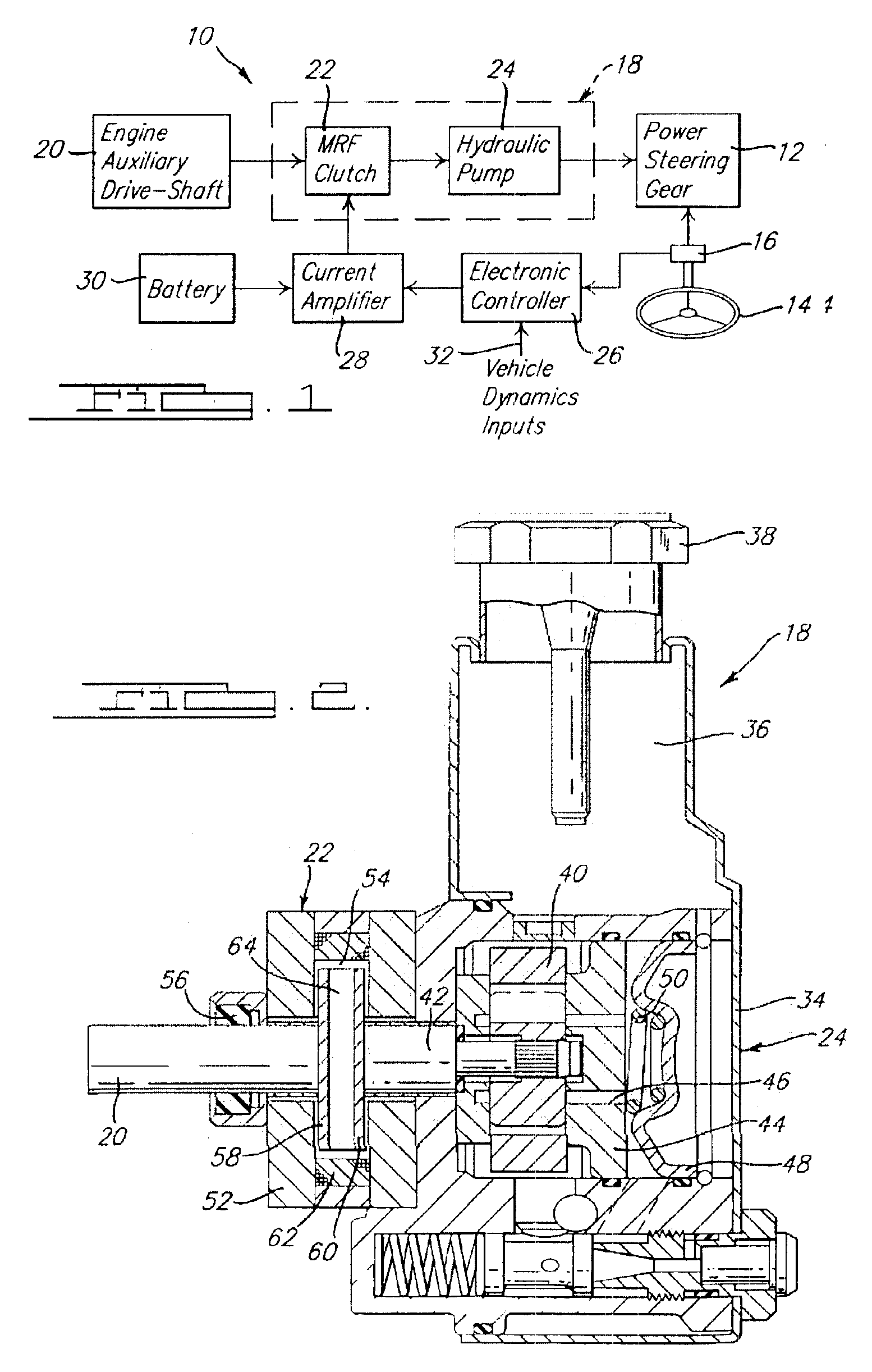 Magneto-electrohydraulic power steering system