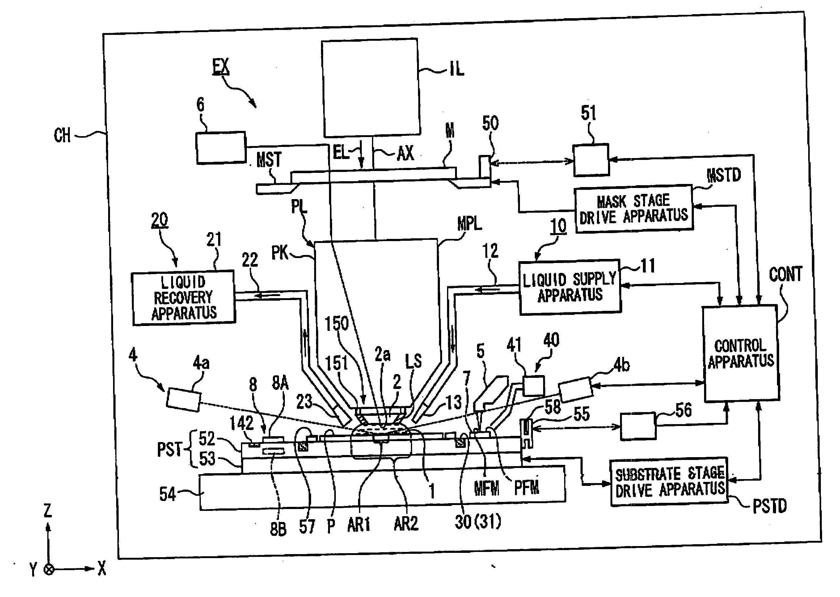 Exposure apparatus and device fabricating method