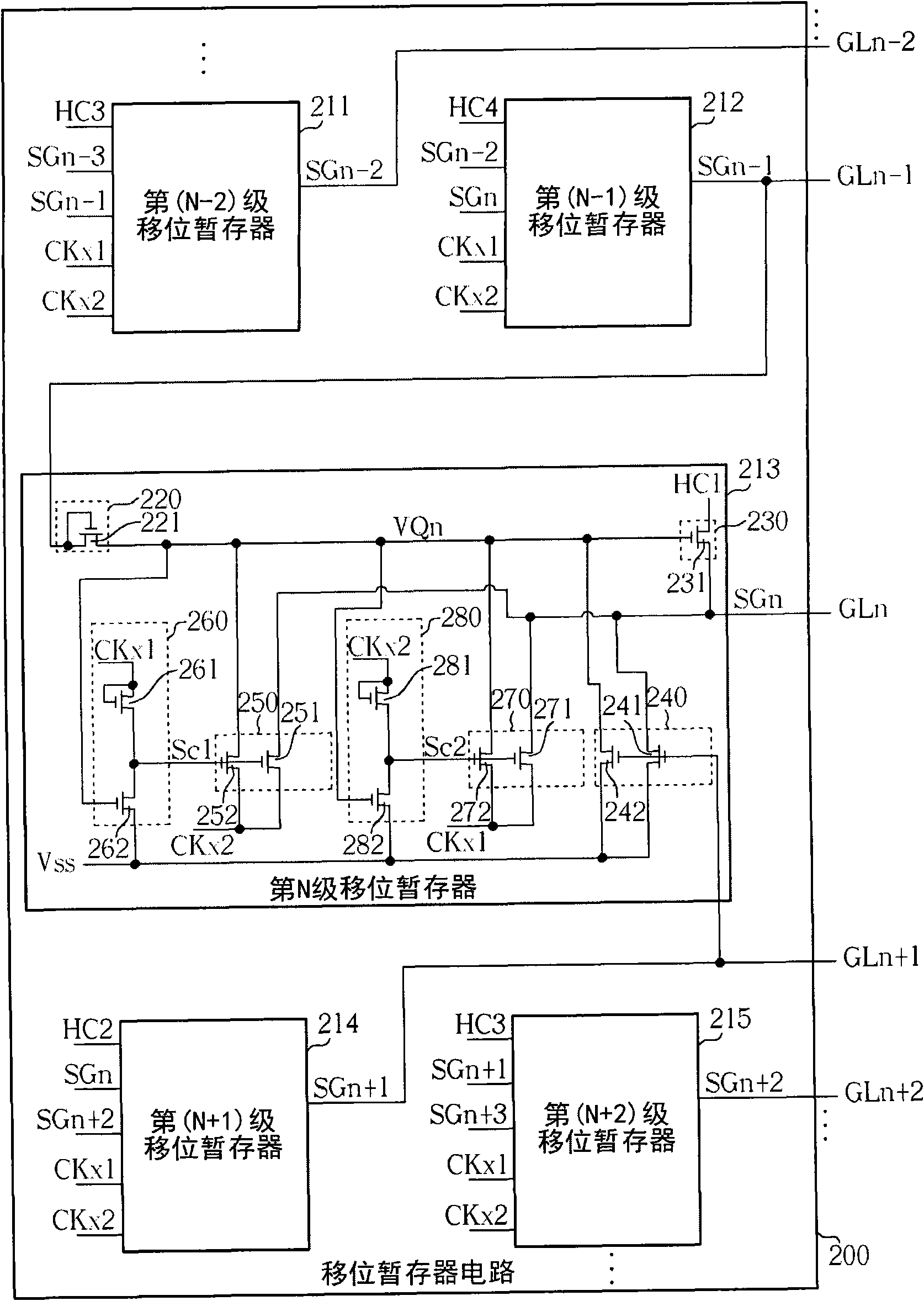 Shift registor circuit