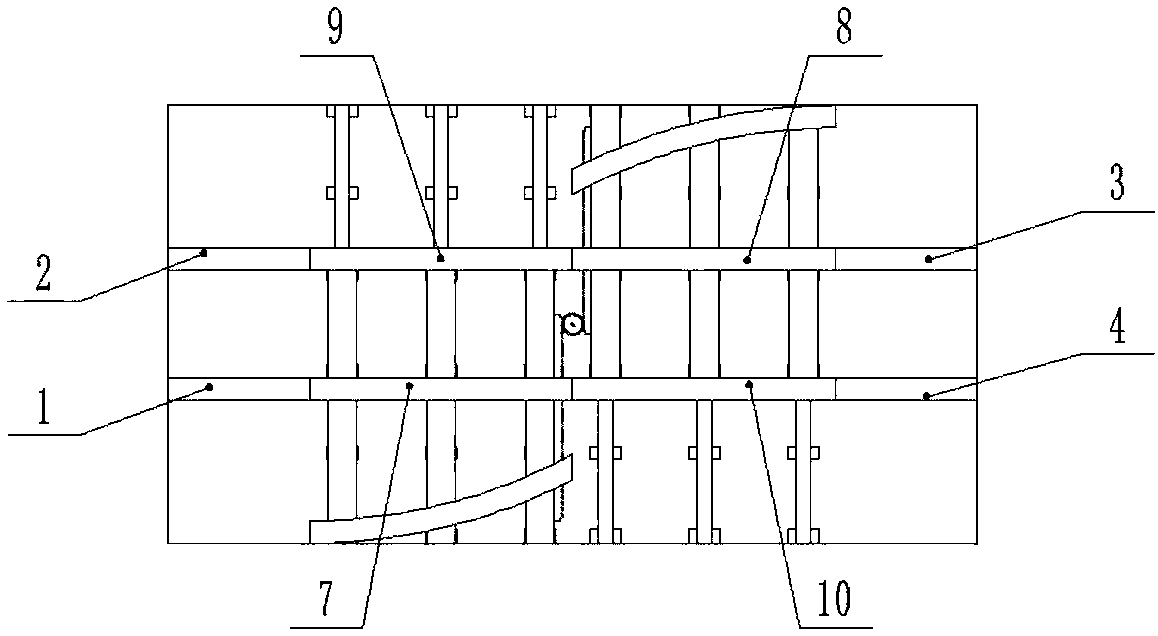 Transversely-moving type small-line-center-distance single-crossover monorail turnout