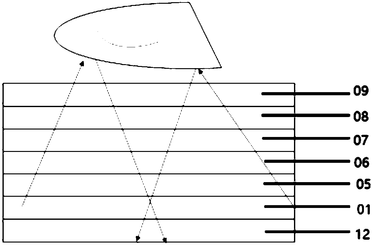 Liquid crystal display screen body with fingerprint recognition