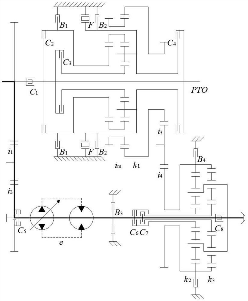 Walking transmission device of operation vehicle and control method of walking transmission device