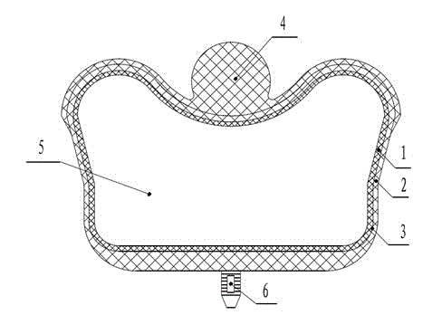 Inflation sealing tape for power hatch of armored vehicle