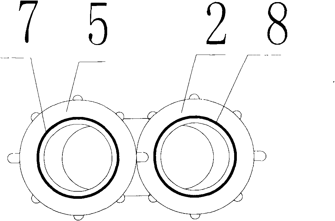 U-shaped connecting pipe