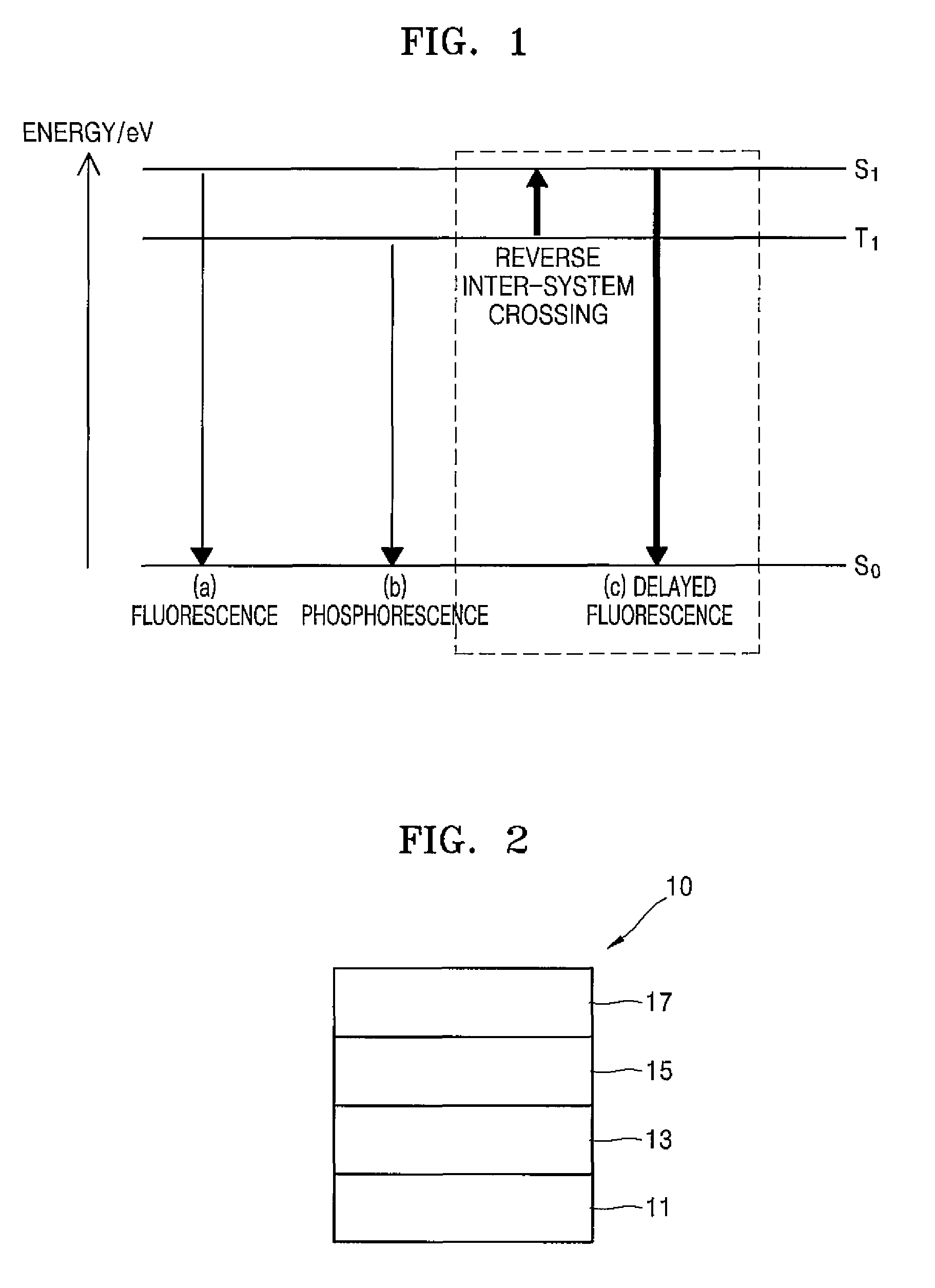 Organic light-emitting device emitting delayed fluorescence