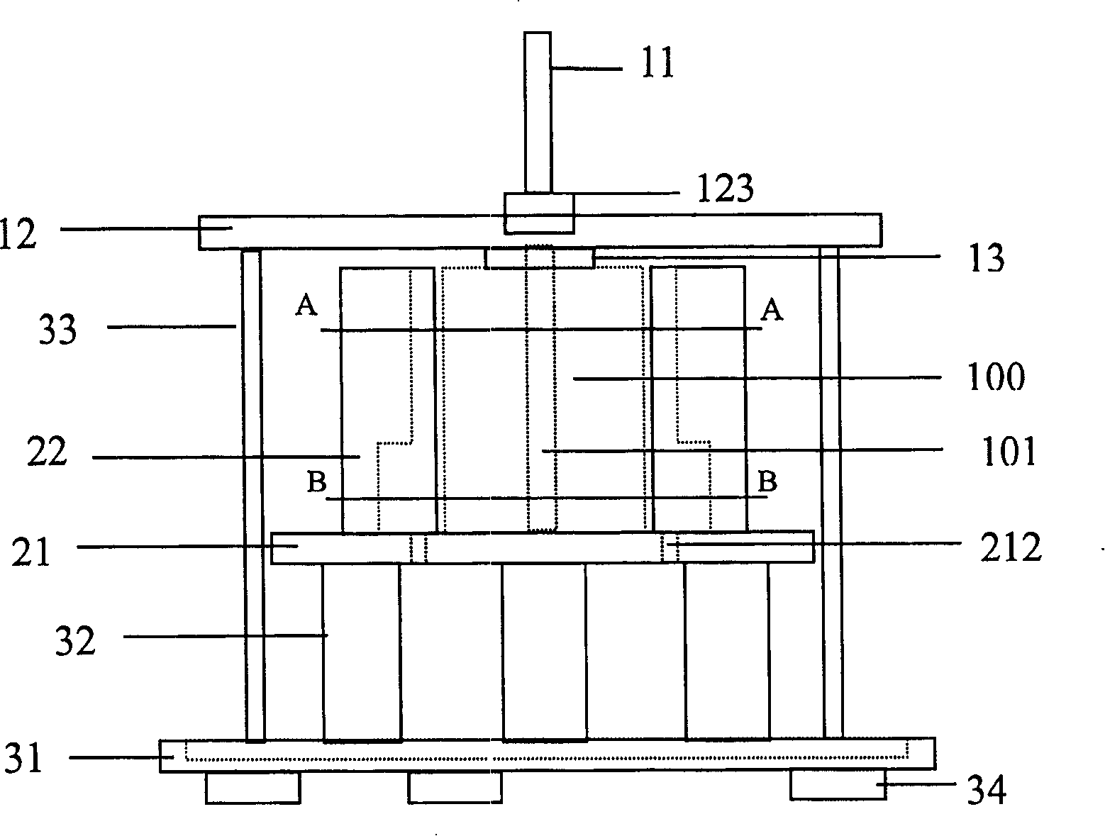 Testing method and device for anisotropic permeability