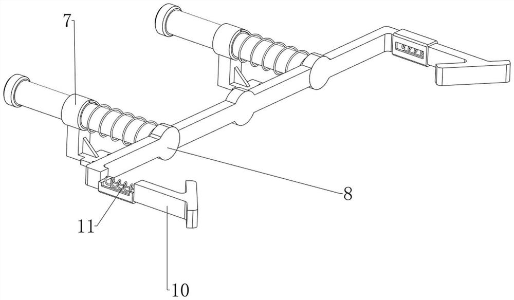 Correcting device for drawing bilateral embedded canine teeth