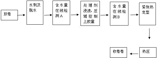 Processing method of spunlace environment-friendly filter material