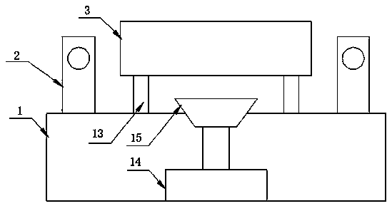 Rapid rust removing machine for channel steel