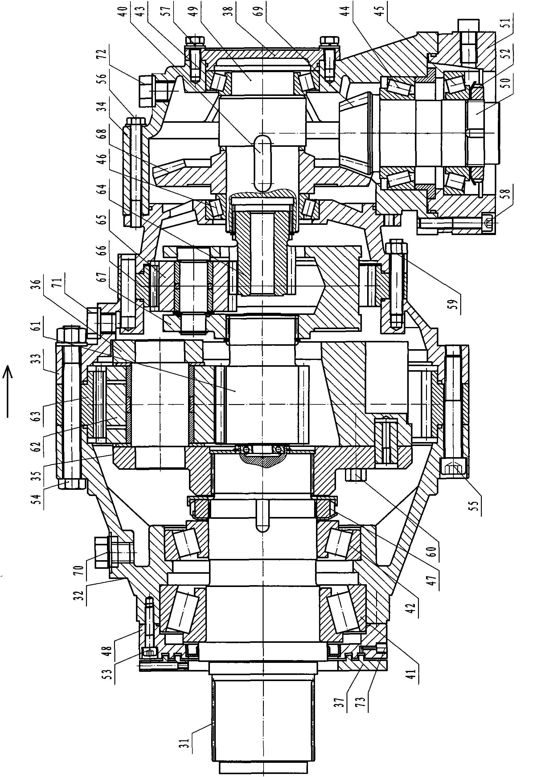 Frequency conversion type automatic tension device of extension band type conveyor