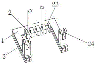 Small-scale high-load slippage type wood forklift with multi-unit connection rod driving function