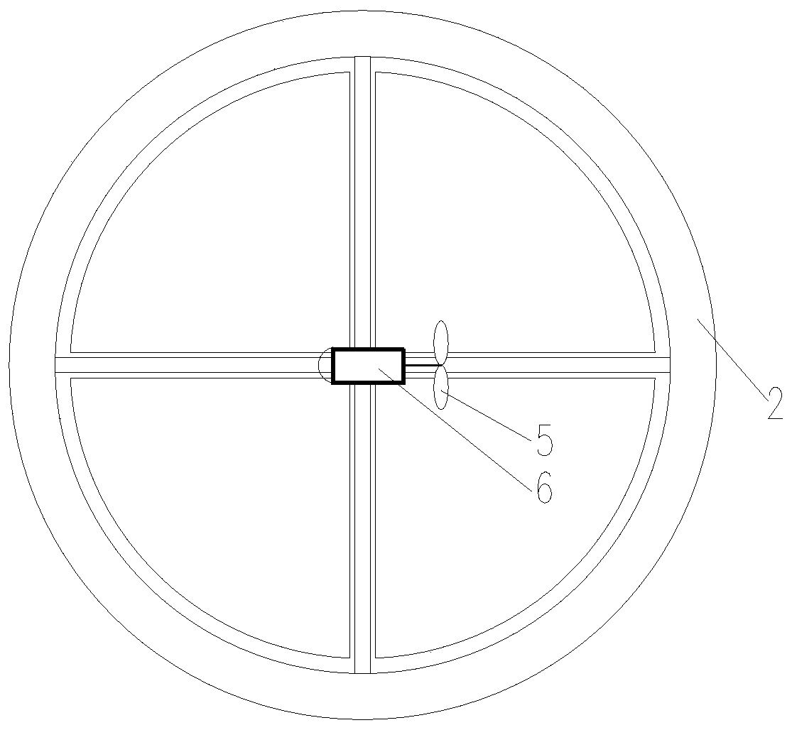 Method applied to treatment of black and odorous water body and bio-ecological micro-power floating island device